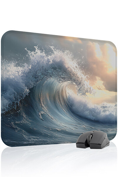 mousepad bastir Dalgalar Αντιολισθητικό Ραμμένο λαστιχένιο mousepad για παιχν...