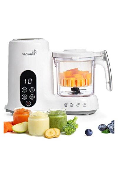GROWNSY Baby Food Maker with Steamer Basket, Blender and Sterilizer in One De...