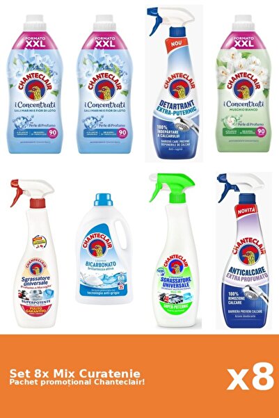 Chanteclair Set 8 Chanteclair Cleaning Mix: Lemon, Bicarbonate, Lotus, Strong...