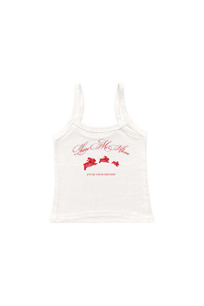 lethestudios Leave Me Alone Printed Strap Blouse