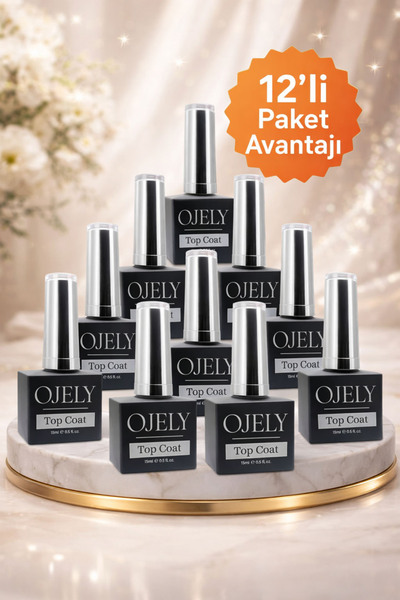 OJELY TOP COAT 15 ML 12li PAKET