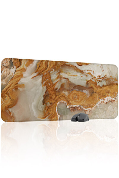 mousepad bastir لوحة ماوس ألعاب مطاطية ملونة من الرخام مانع للانزلاق Dikişli ...