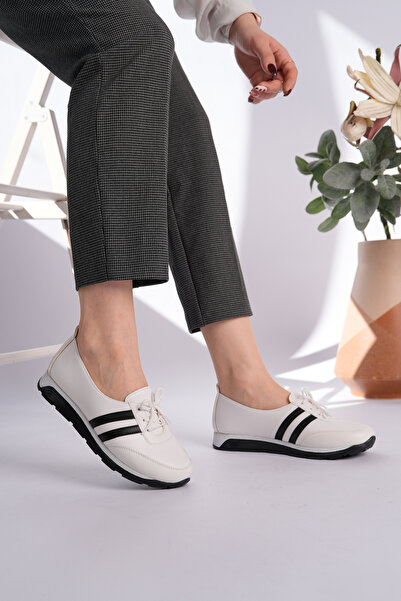Ewen Tomm Kadın Günlük Sneaker Spor Ayakkabı Bağcıklı Rahat Taban