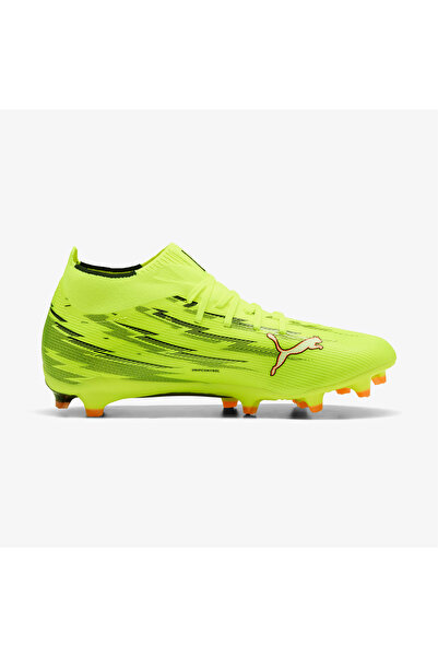 Puma حذاء كرة القدم Ultra 6 Match+ Fg/Ag للرجال باللون الأصفر