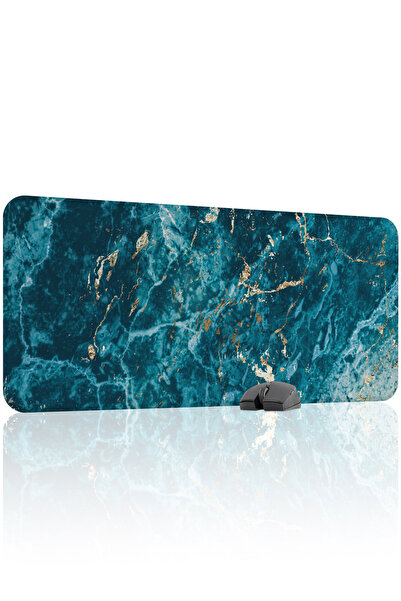 mousepad bastir لوحة ماوس ألعاب مطاطية ملونة من الرخام مانع للانزلاق Dikişli ...