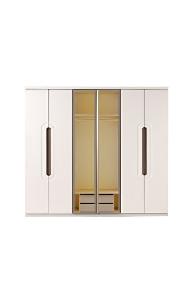 Tasarım AURA 6 KAPAKLI GARDIROP FULL MDF