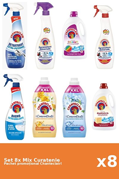 Chanteclair Set 8 Mix Curatenie Chanteclair: Lotus, Clasic, Portocale, Color,...