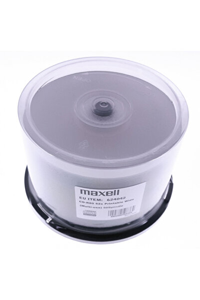 Maxell CD-R 700 Mb, 80 min, 52X, Imprimabil cu jet de cerneală Alb, Cutie pen...