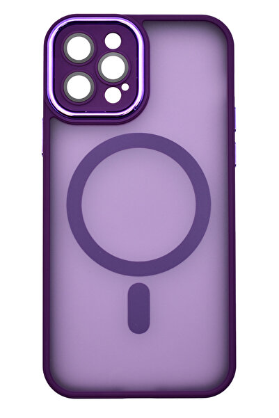 OEM Magnetic Matte Silicone Camera Protection Case for iPhone 11 Dark Purple
