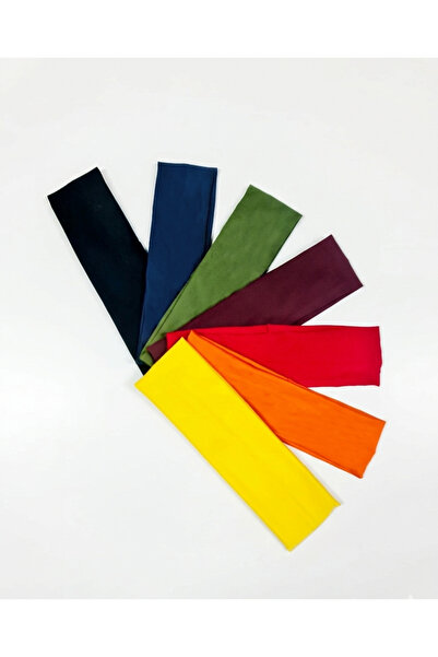 MERİCEY Banda de păr pentru femei, material elastic pachet de 7 |   Bandană |...