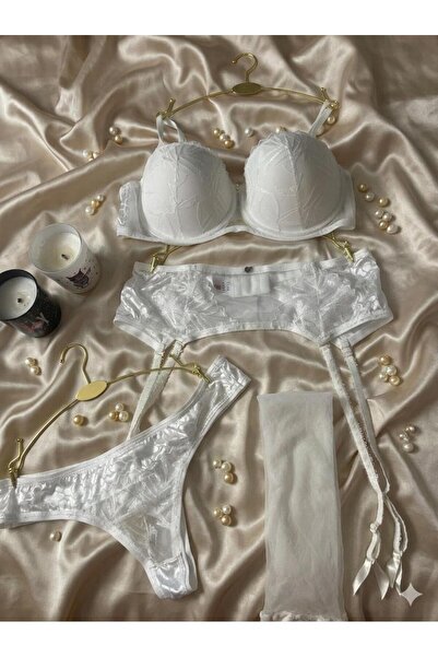 JARDİNN JARTİYERLİ DOLGULU CORAPLI SET