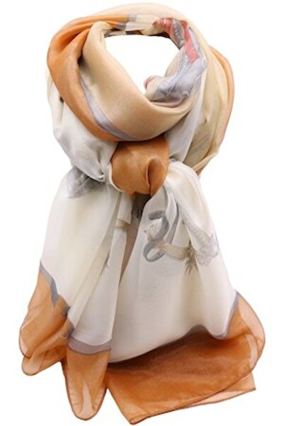 Hilldi Eșarfă supradimensionat pentru femei, poliester, imprimeu cu cai