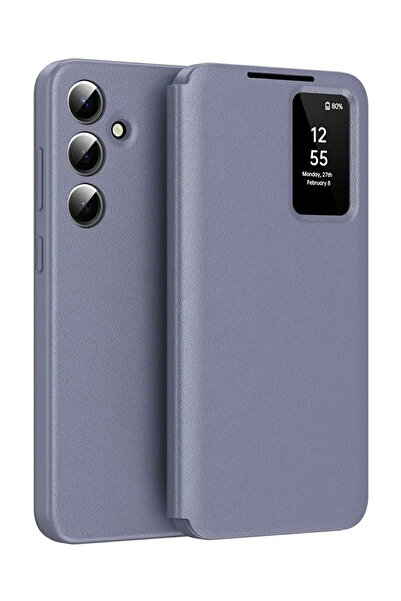 VERTEK Eco-friendly Leather Flip Smart View Wallet Case for Galaxy S25 Plus -...