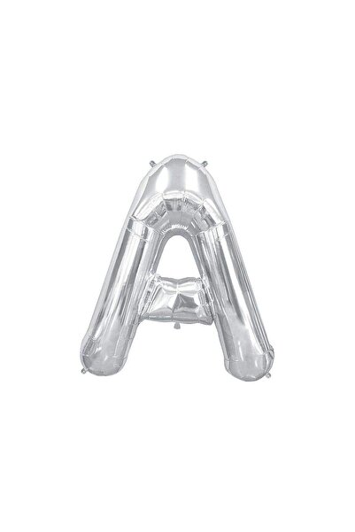 BEST PARTİ Large Size Silver Color 100 cm Letter a Foil Balloon