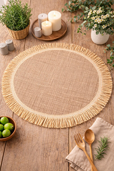 AREN HOME BABY Bohem Amerikan Servis, Supla, Dekoratif, Sunumluk Açık kahverengi