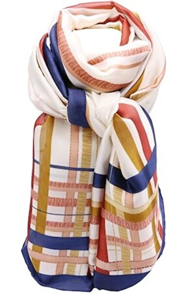 Hilldi Eșarfă supradimensionat pentru femei, poliester, cu imprimeu cu linii