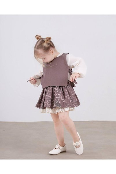 Zuzu Tie-Detail 3-Piece Sets for Ages 3/10