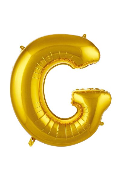 BEST PARTİ Large Size Gold Color 100 cm Letter g Foil Balloon