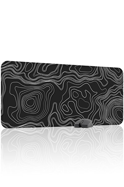 mousepad bastir لوحة ماوس الألعاب المطاطية المخيطة Topography مانع للانزلاق V...