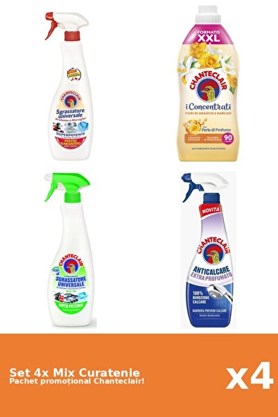 Chanteclair Set of 4 Chanteclair Cleaning Mix: Lemon, Marseille, Orange, Scented