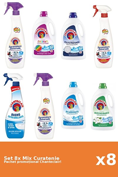 Chanteclair Set 8 Mix Curatenie Chanteclair: Bicarbonat, Clasic, Color, Mosc ...