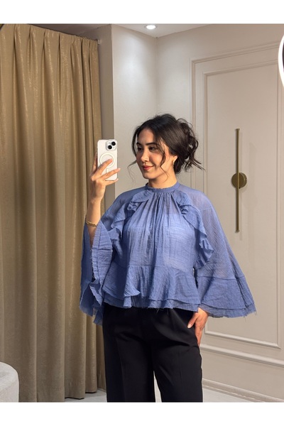 Fast Perry Volan detaylı bluz