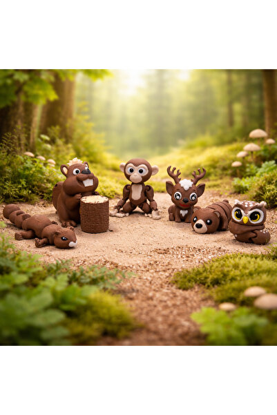 PrintForge Set de 6 figurine printate 3D Forest Guardians, PrintForge®, artic...