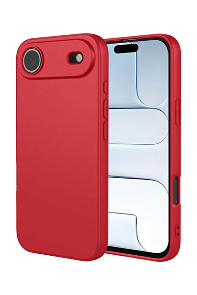 VERTEK Soft TPU Silicone Case, Microfiber Interior for iPhone 17 Air, Red