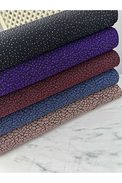 ipekkumaş Special Product Leopard Printed Glittery Woven Stone Processing L S...