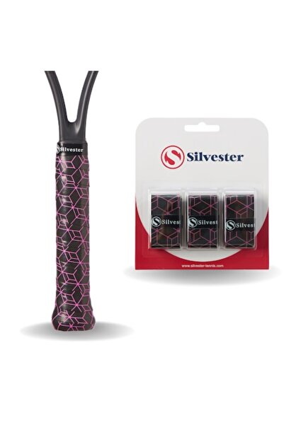 OSM Set of 3 Overgrips, Silvester, Stylish Cube