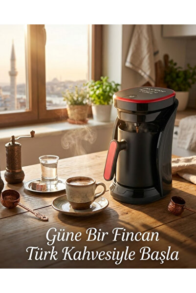 OSENSE Turkish Coffee Maker with Foam Bowl, Audible Warning, and Automatic Sh...
