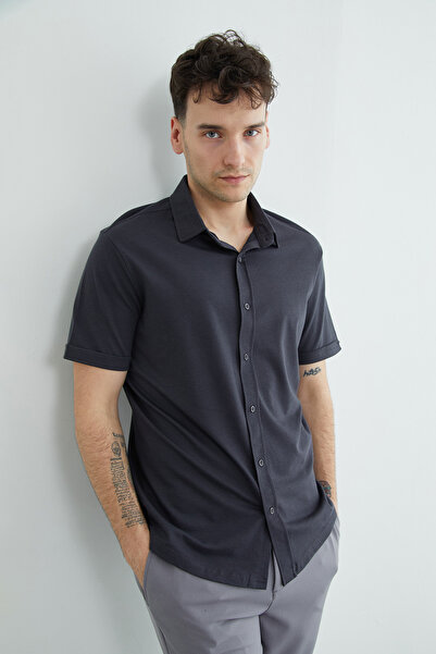 Fulla Moda Košulja sa dugmićima i kratkim rukavima