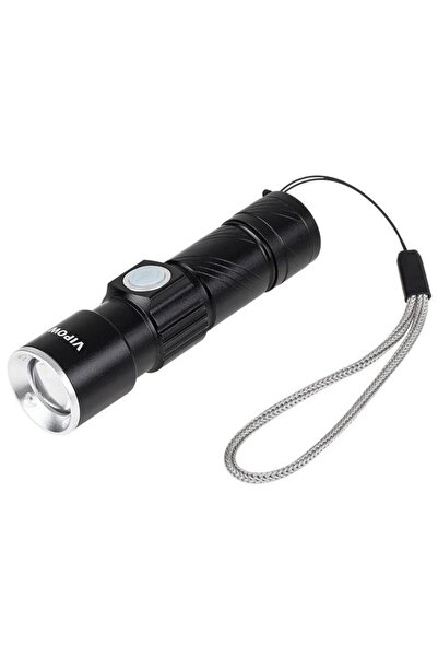 Vipow Lanterna LED URZ0914, 3W (Negru)