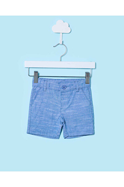 REDTAG Infant Boys Beige Cotton Shorts