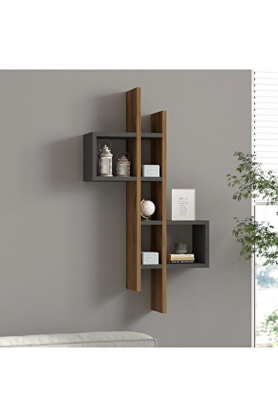 UnicUtil Rafturi perete, Solid Edge, UnicUtil, 53 x 108 x 19 cm, Stejar Gri