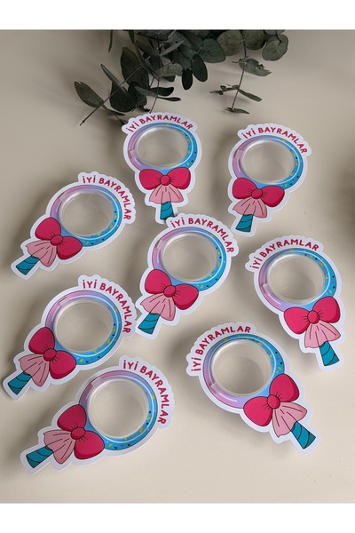 giftica sticker Giftica Bayram Hediyesi Şekerlik 10 Adet
