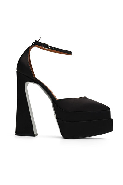 Jabotter Lizzy Saten 16 Cm Platform Topuklu Ayakkabı