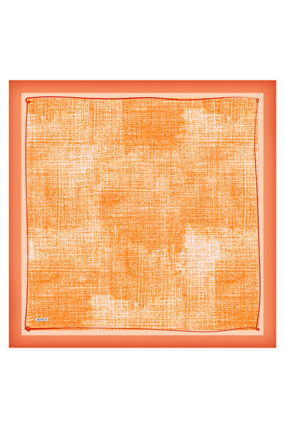 Arancia Orange 90X90 Silk Twill Scarf