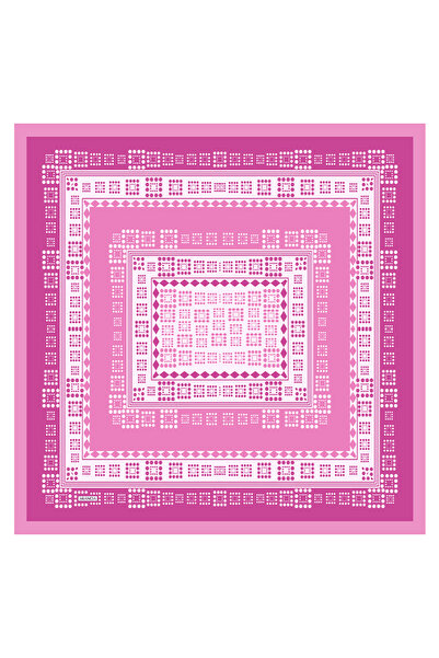 Arancia Eșarfă fucsia 90X90 mătase Twill