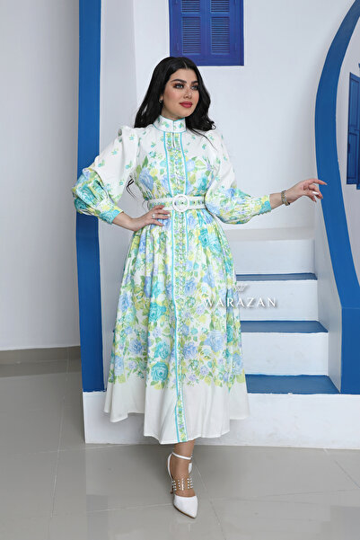 Warazan Long, modest floral dress