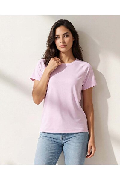 REDTAG Women Lilac Active T-Shirt
