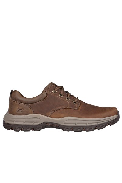 SKECHERS Pantofi cu șireturi din piele KNOWLSON LELAND, bărbătești, maro, măr...