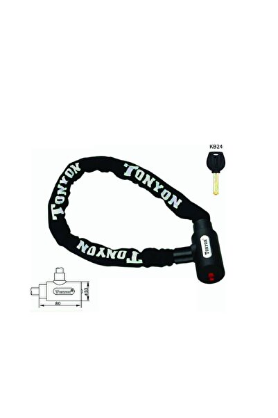 Zedonion 6×1200 Safety Chain Bike Lock – With Key, Durable and Stainless