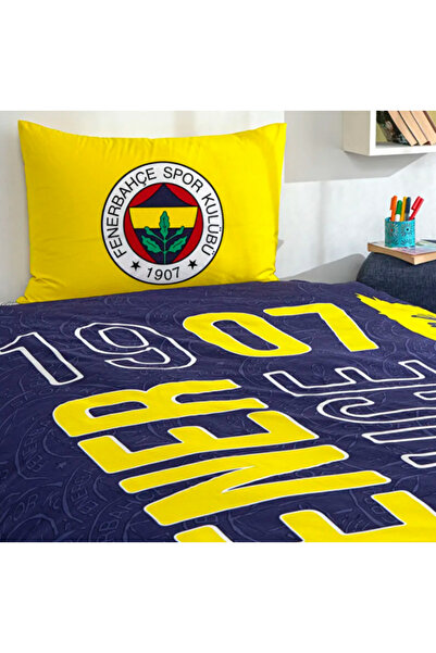 Taç LİSANSLI FENERBAHÇE ŞANLI KANARYA GECE IŞILTISI PAMUKLU TEK KİŞİLİK NEVRESİM TAKIMI