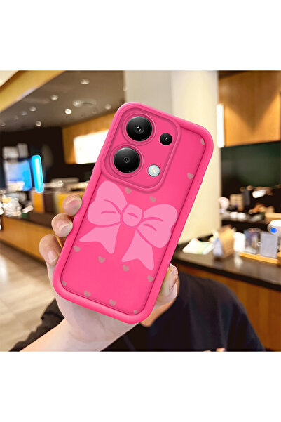 Hontinga Redmi Note 13 Pro 4g Compatible Silicone Shockproof Rose Red Phone C...