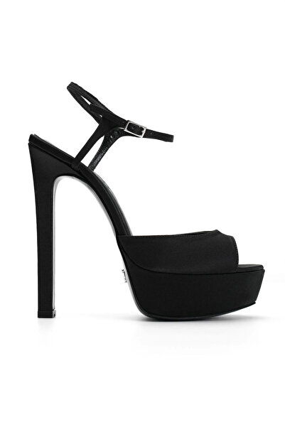 Jabotter Brida Saten 14 Cm Platform Topuklu Ayakkabı