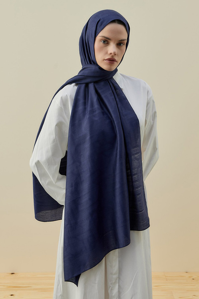 Merwishop Şal pentru femei Merwish Oriantel Elegance 2602 Bleumarin