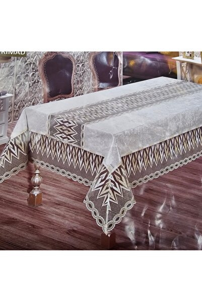KÜBRAHOME'S Velvet 160X220 cm D Lace İ Ma Tablecloth Rem
