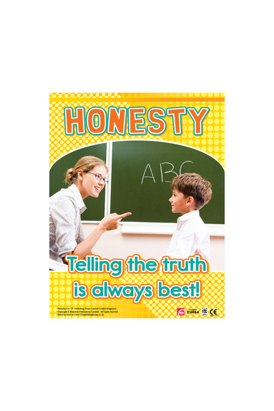 123Publishing House الصدق - لوحة جدارية باللغة الإنجليزية