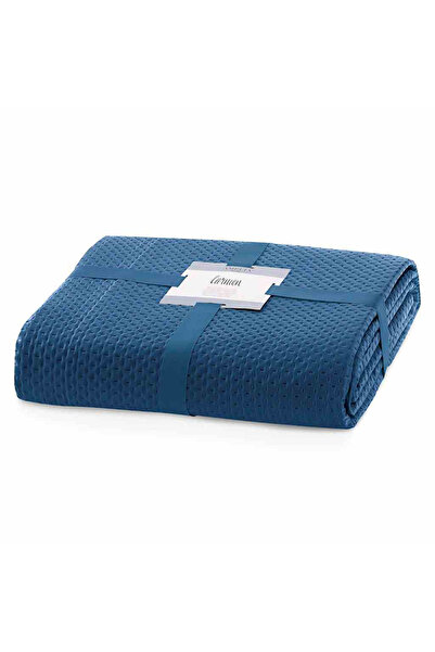 Amelia Home Quilted bedspread, satin pattern, Carmen, 90 g/m2, 170x270 cm, Blue